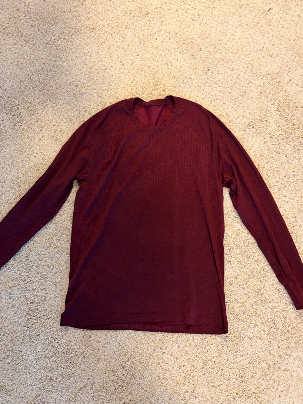 Lululemon Metal Vent Tech Long Sleeve - Garnet